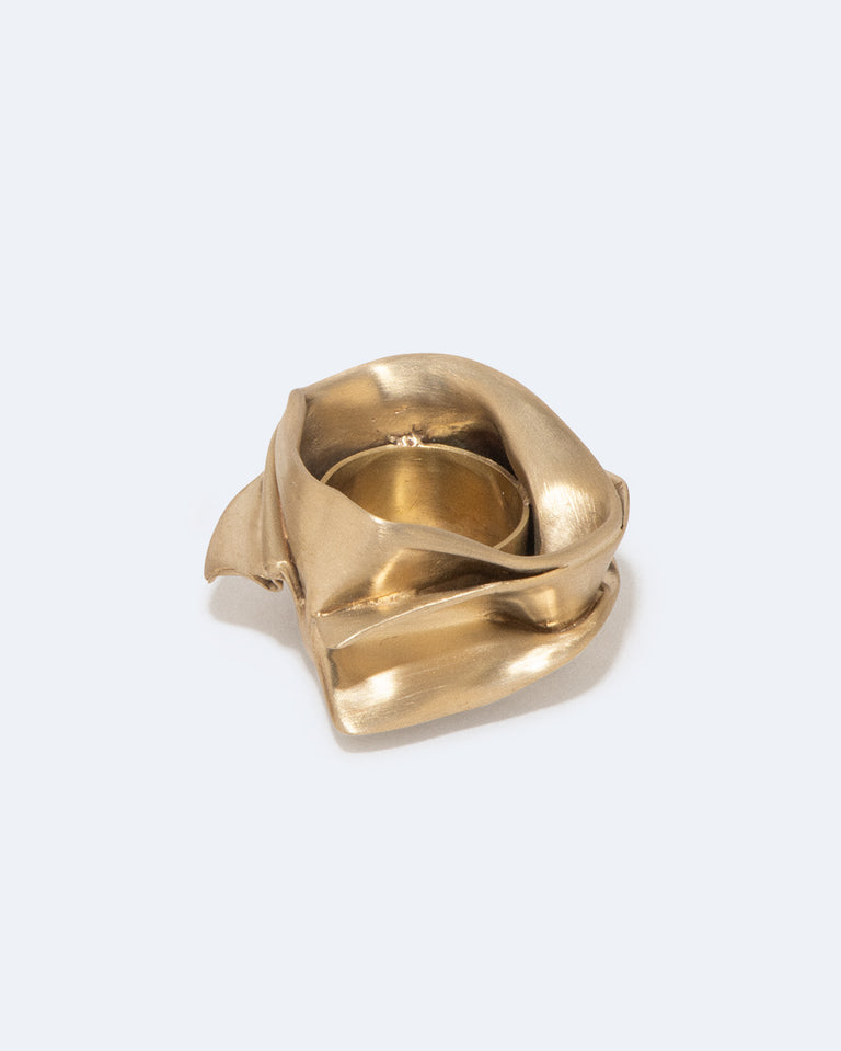 L04 - Candle Holder in Brushed Brass