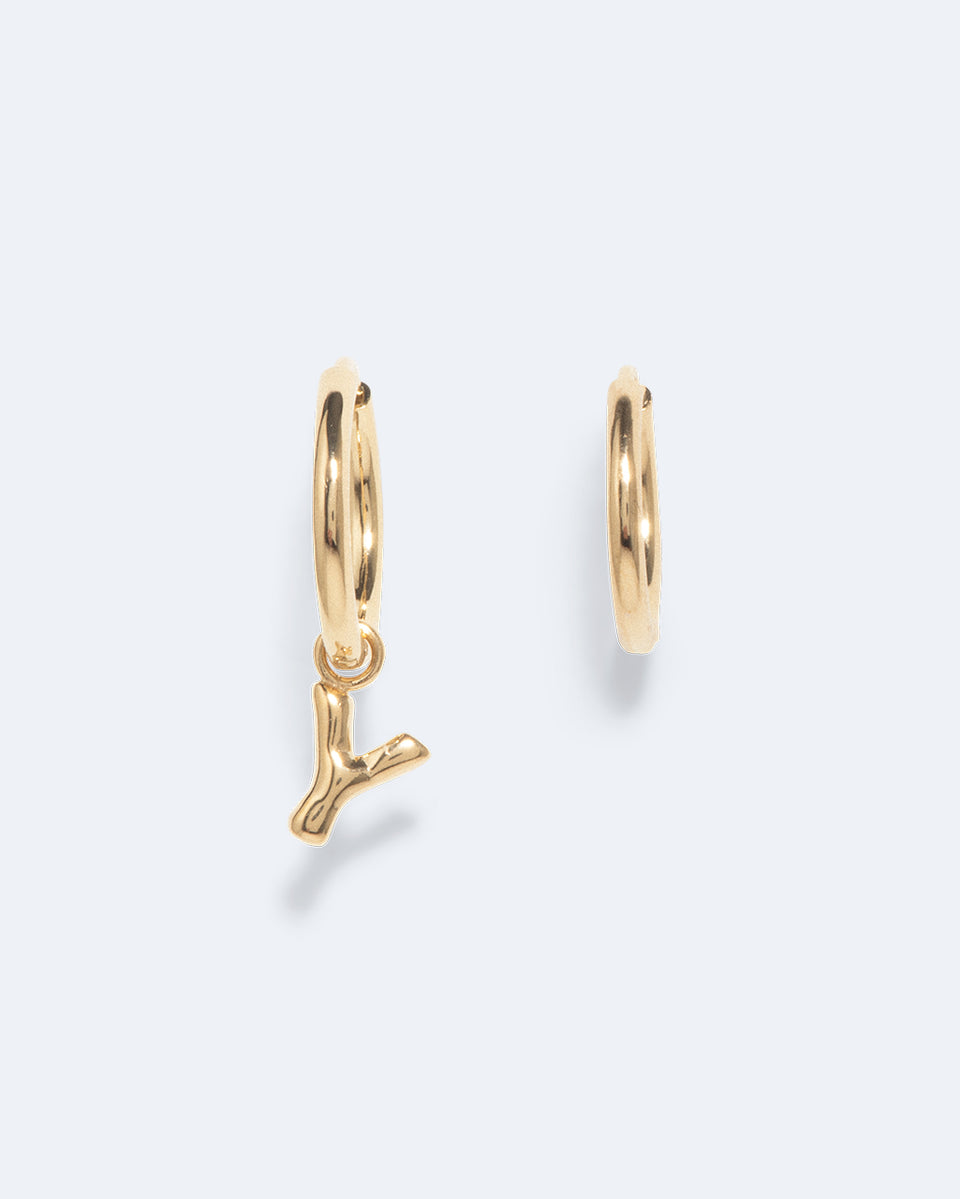 Boucles d'oreilles en vermeil recyclé Classicworks™ Y