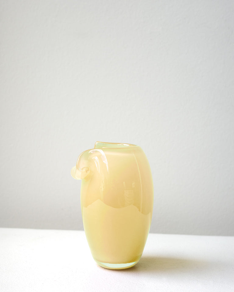 B159 - Recycled Glass Mini Vase in Sunset Yellow