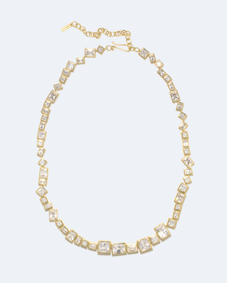 Dare - Zirconia and Recycled Gold Vermeil Necklace