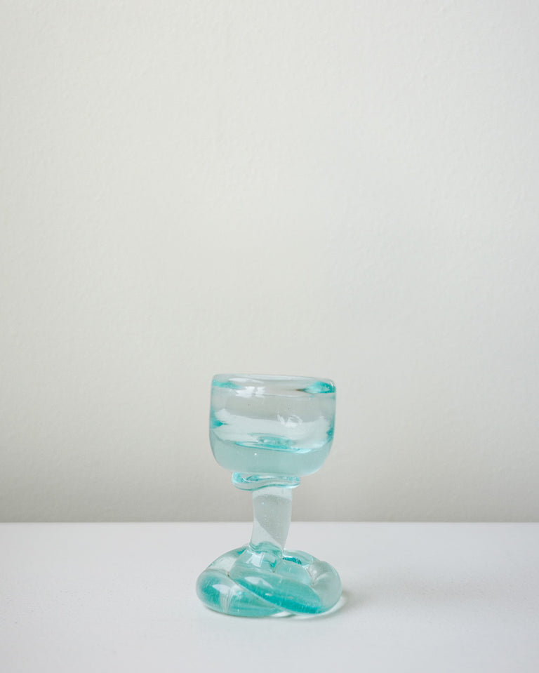 Sunday Morning - Recycled Glass Egg Cup in Clear