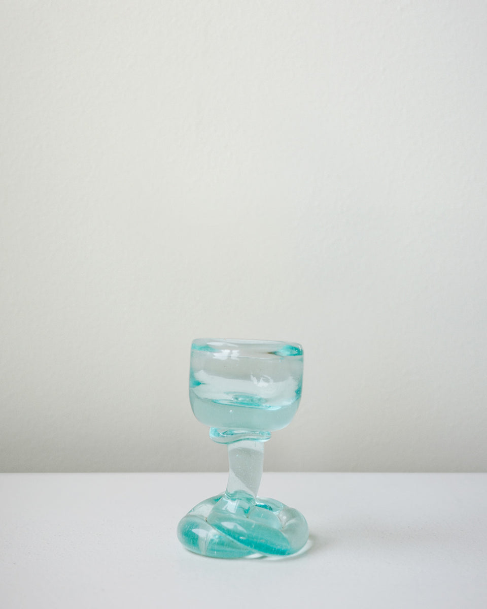 Sunday Morning - Recycled Glass Egg Cup in Clear