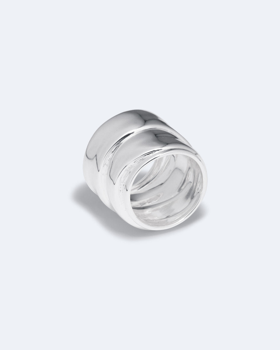 Estran - Bague en argent recyclé