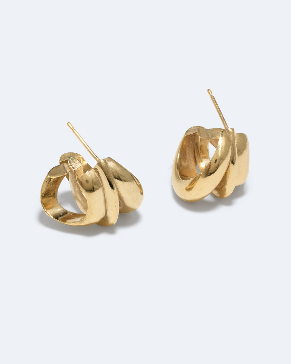 Dollop - Boucles d'oreilles en vermeil recyclé