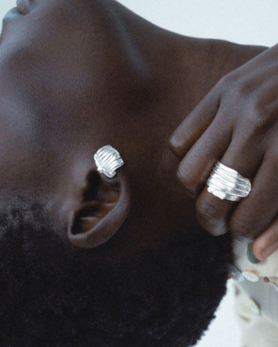 R2257 - Boucles d'oreilles en argent recyclé