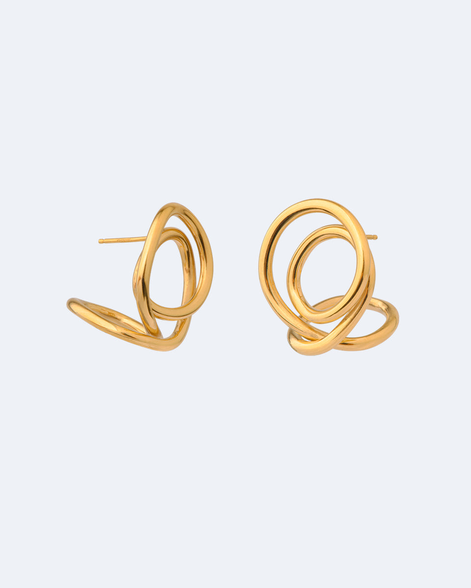 Lettre à un archéologue - Boucles d'oreilles en vermeil