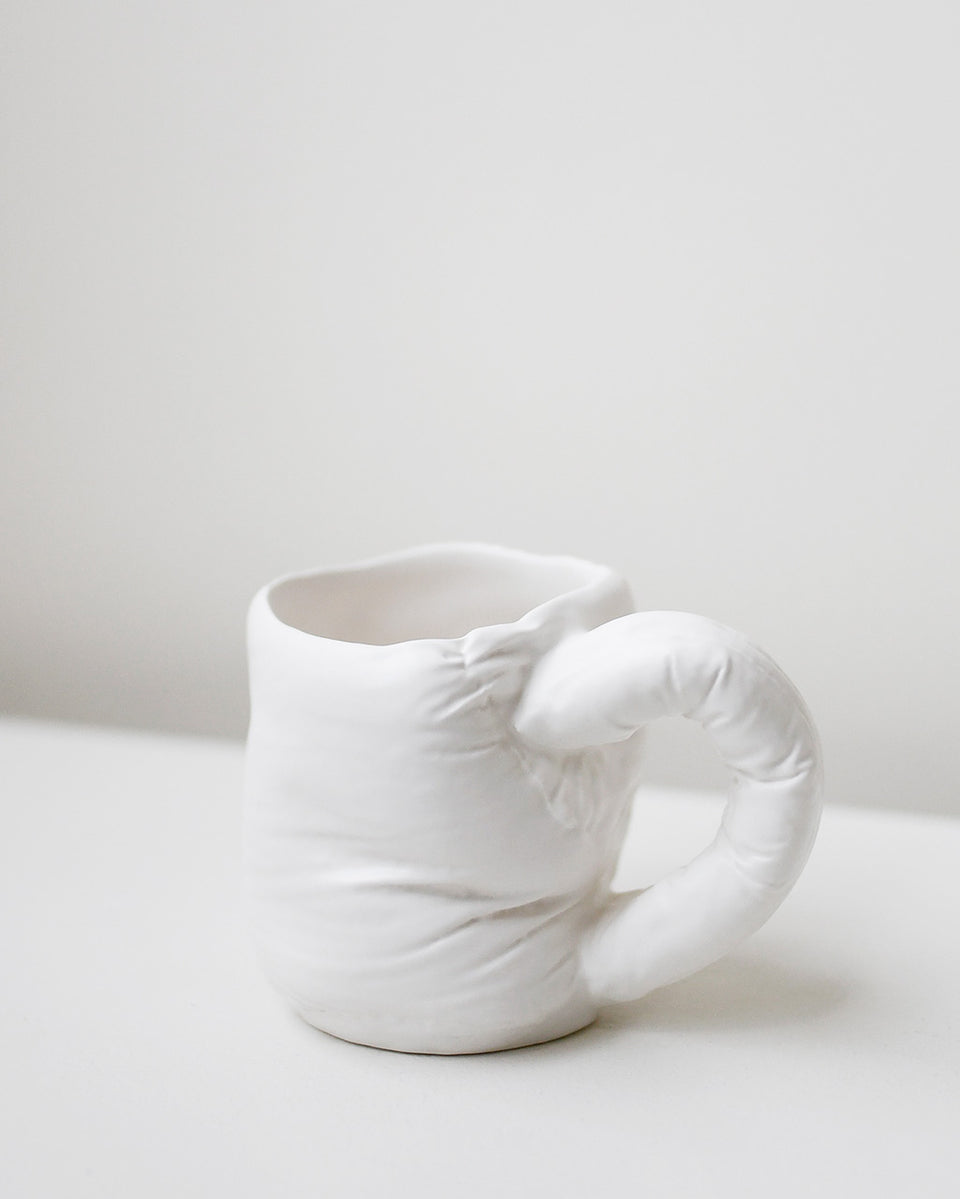 "Stuffed" - Mug in Matte White