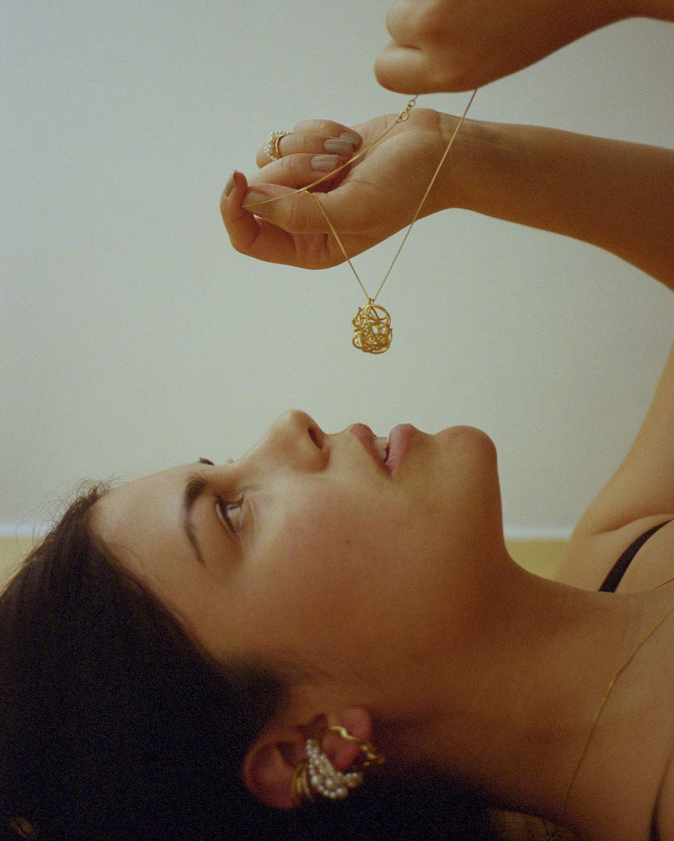 A Negotiation with the Infinite - Freshwater Pearl and Gold Vermeil Ear Cuff