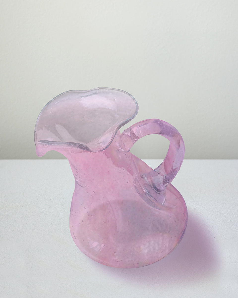 "Notsobig" Thaw - Small Recycled Glass Small Jug in Pink