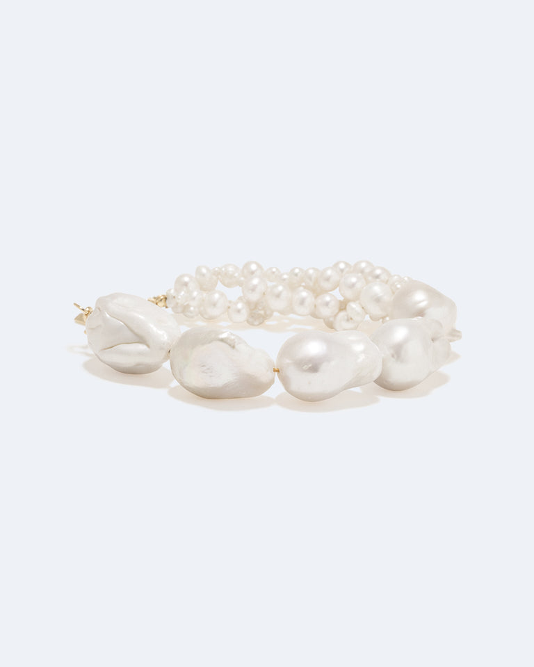 Parade of Possibilities - Pearl and Gold Plated Bracelet