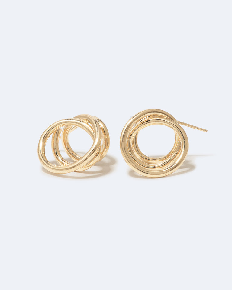 Flow - Boucles d'oreilles en vermeil d'or recyclé