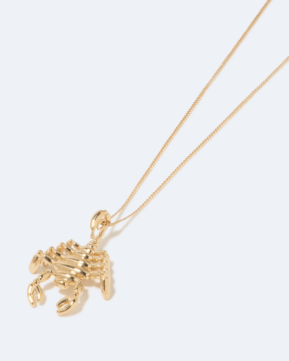 Pendentif plaqué or signe du zodiaque Scorpion Classicworks™