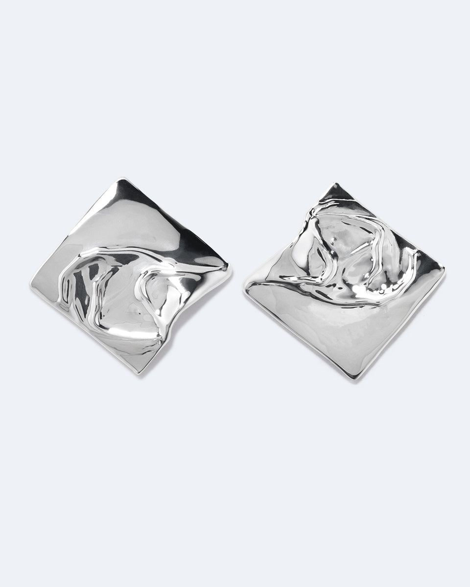 You're Overthinking Again - Recycled Silver Earrings