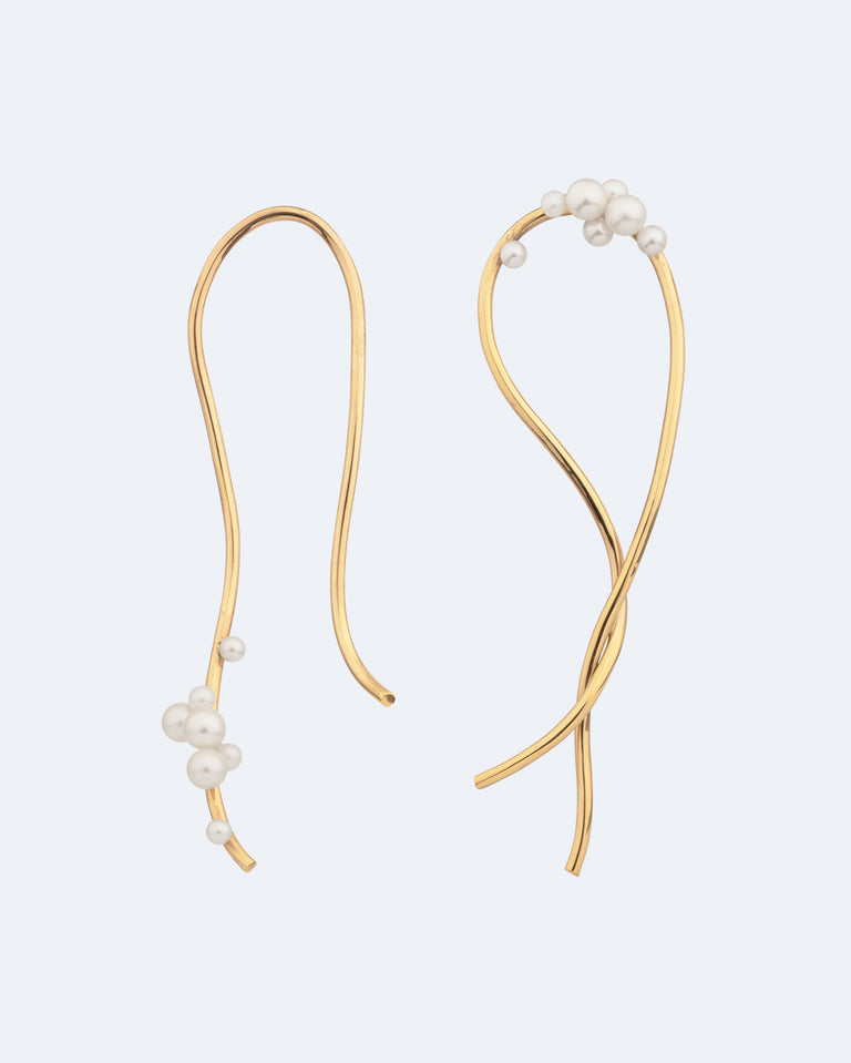 Wild Relatives - Pearl and Gold Vermeil Earrings