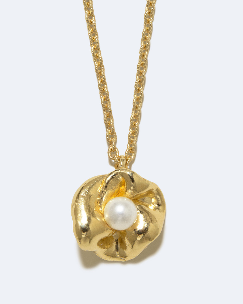 Odyssée de rêve - Pendentif Perle et Vermeil Recyclé