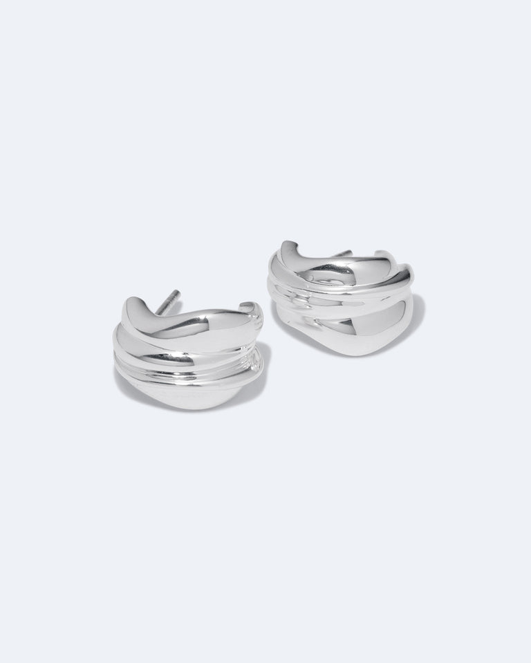 Foreshore - Recycled Silver Earrings