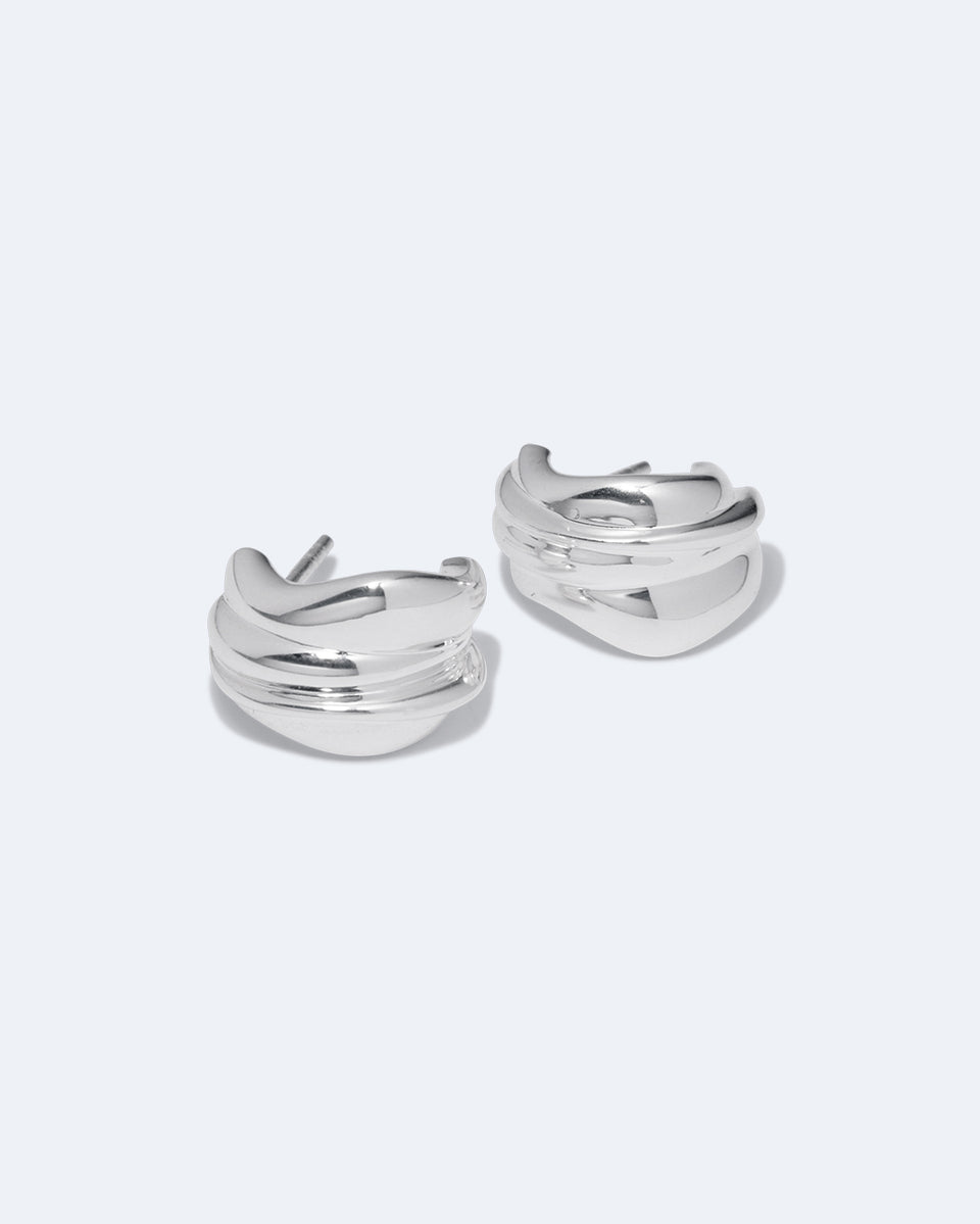 Rivage - Boucles d'oreilles en argent recyclé