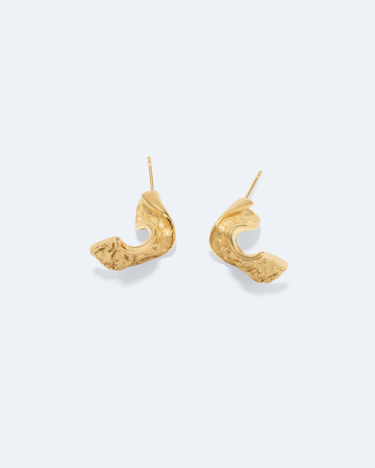 Boucles d'oreilles Ruban II - Vermeil en or recyclé