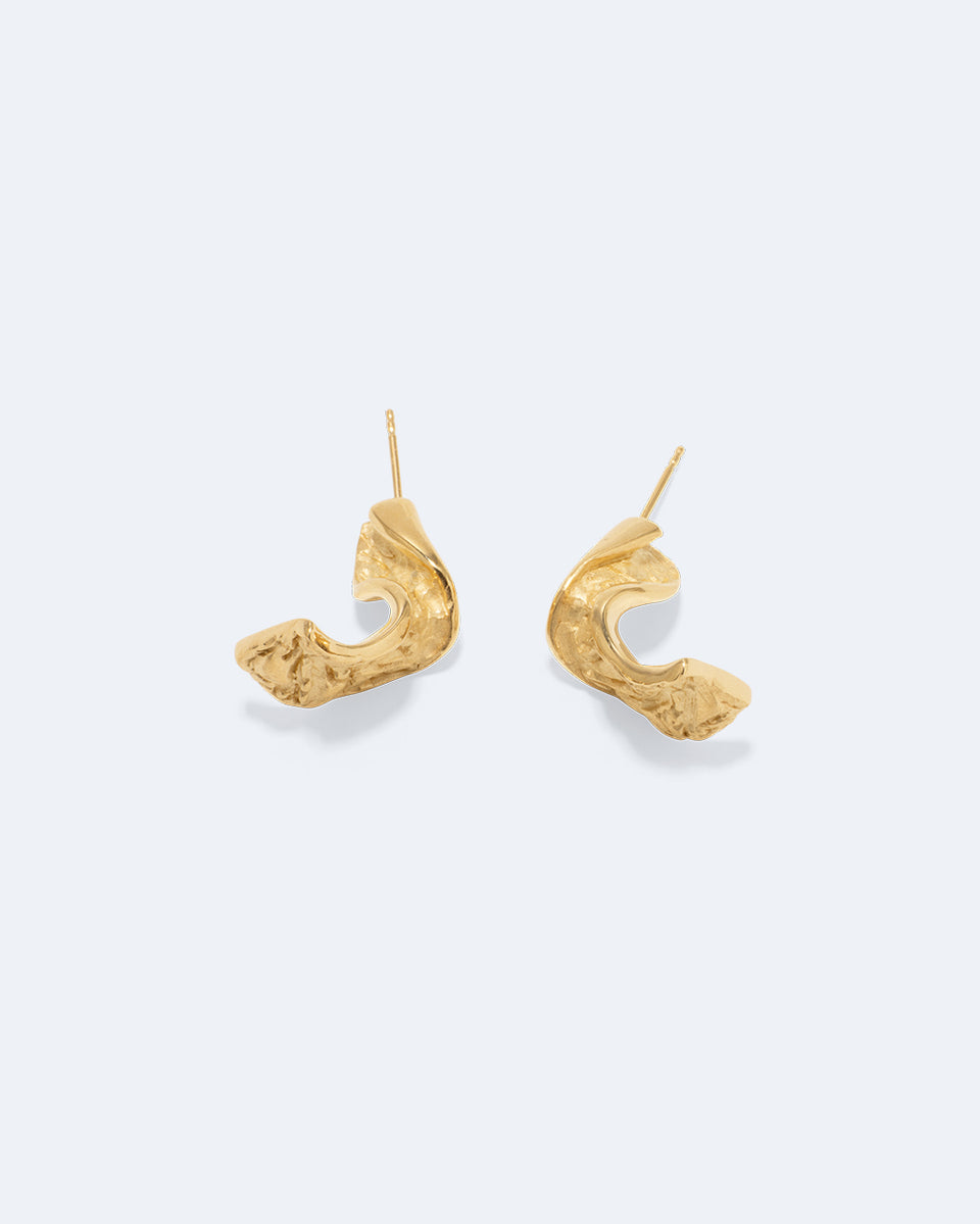 Boucles d'oreilles Ruban II - Vermeil en or recyclé