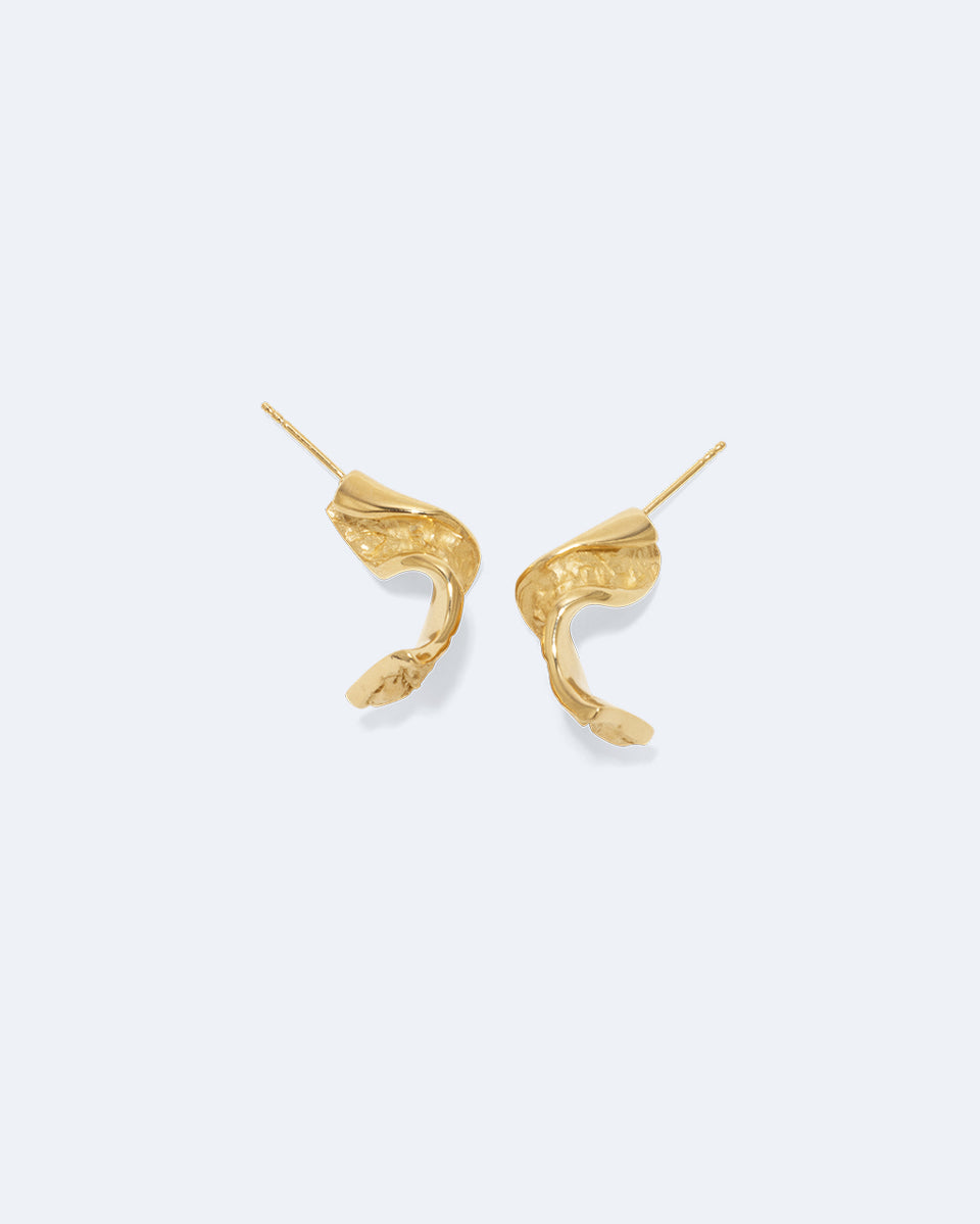 Boucles d'oreilles Ruban II - Vermeil en or recyclé