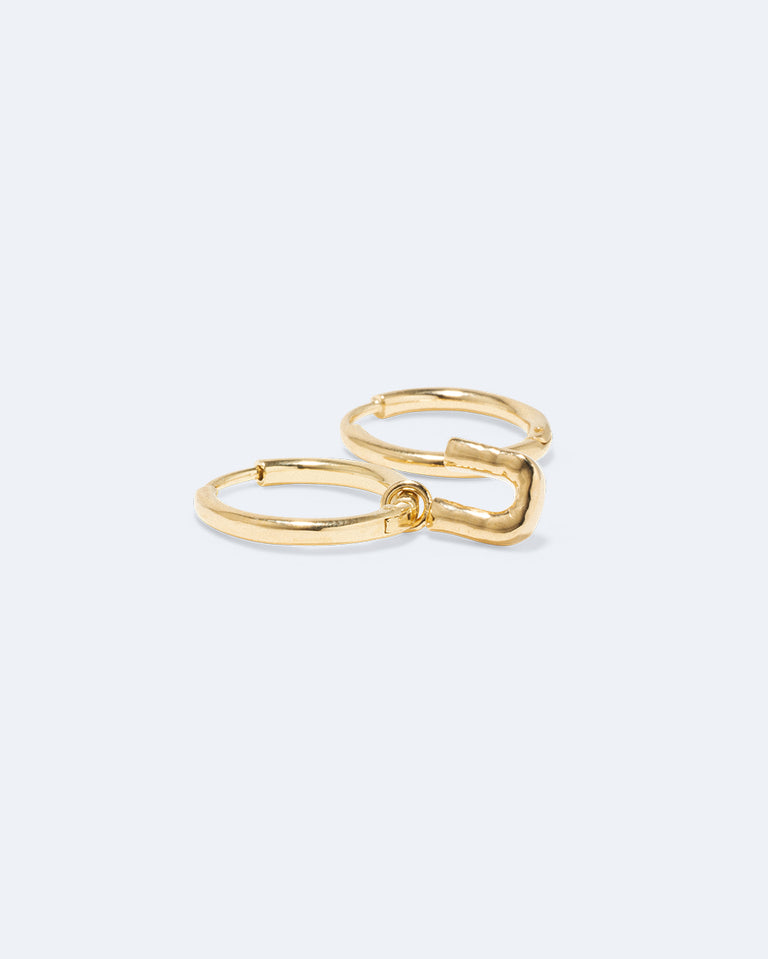 Boucles d'oreilles Classicworks™ U - Vermeil d'or recyclé
