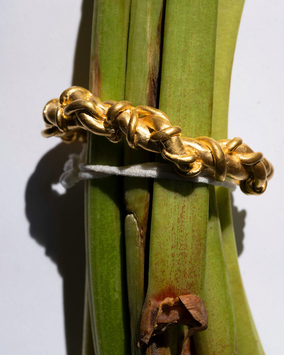 Labyrinth - Gold Plated Cuff