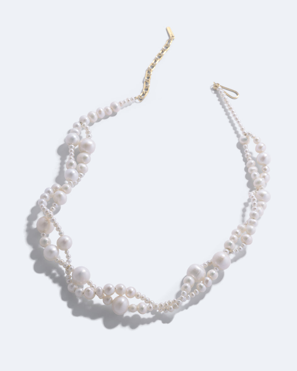 Edo - Pearl and Recycled Gold Vermeil Necklace