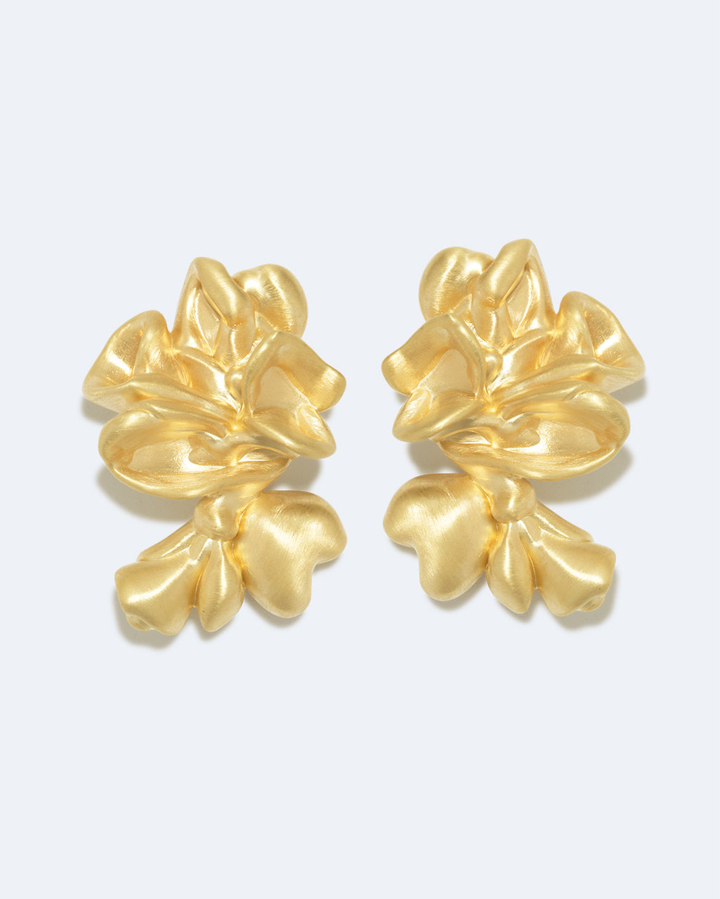 Oversized Splotch - Recycled Gold Vermeil Earrings