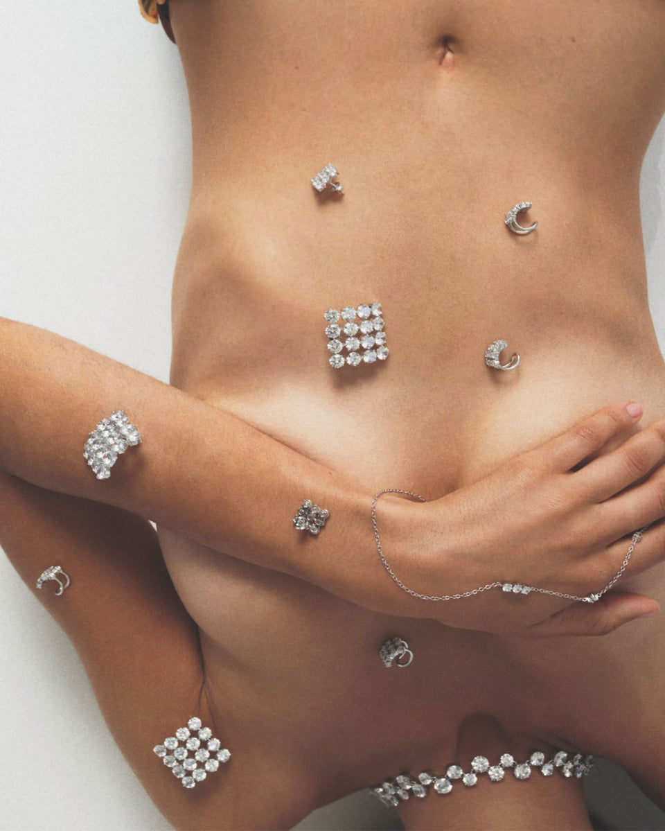Juggernaut - Zirconia and Rhodium Plated Necklace