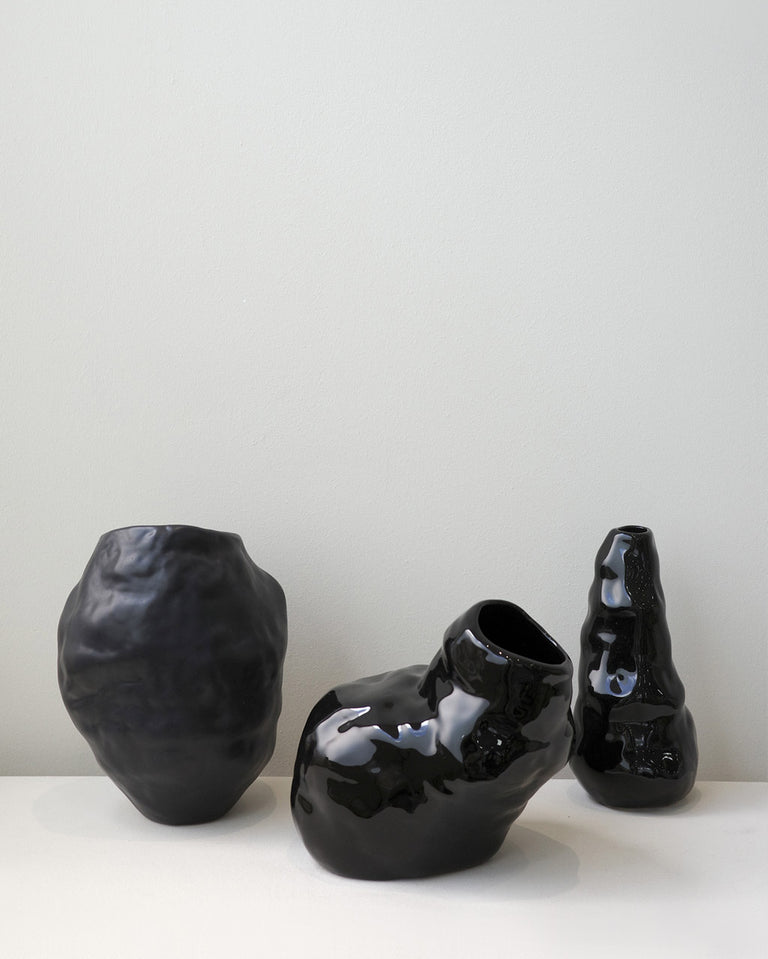 The Rise and Decline of Patriarchal Systems - Medium Vessel in Gloss Black