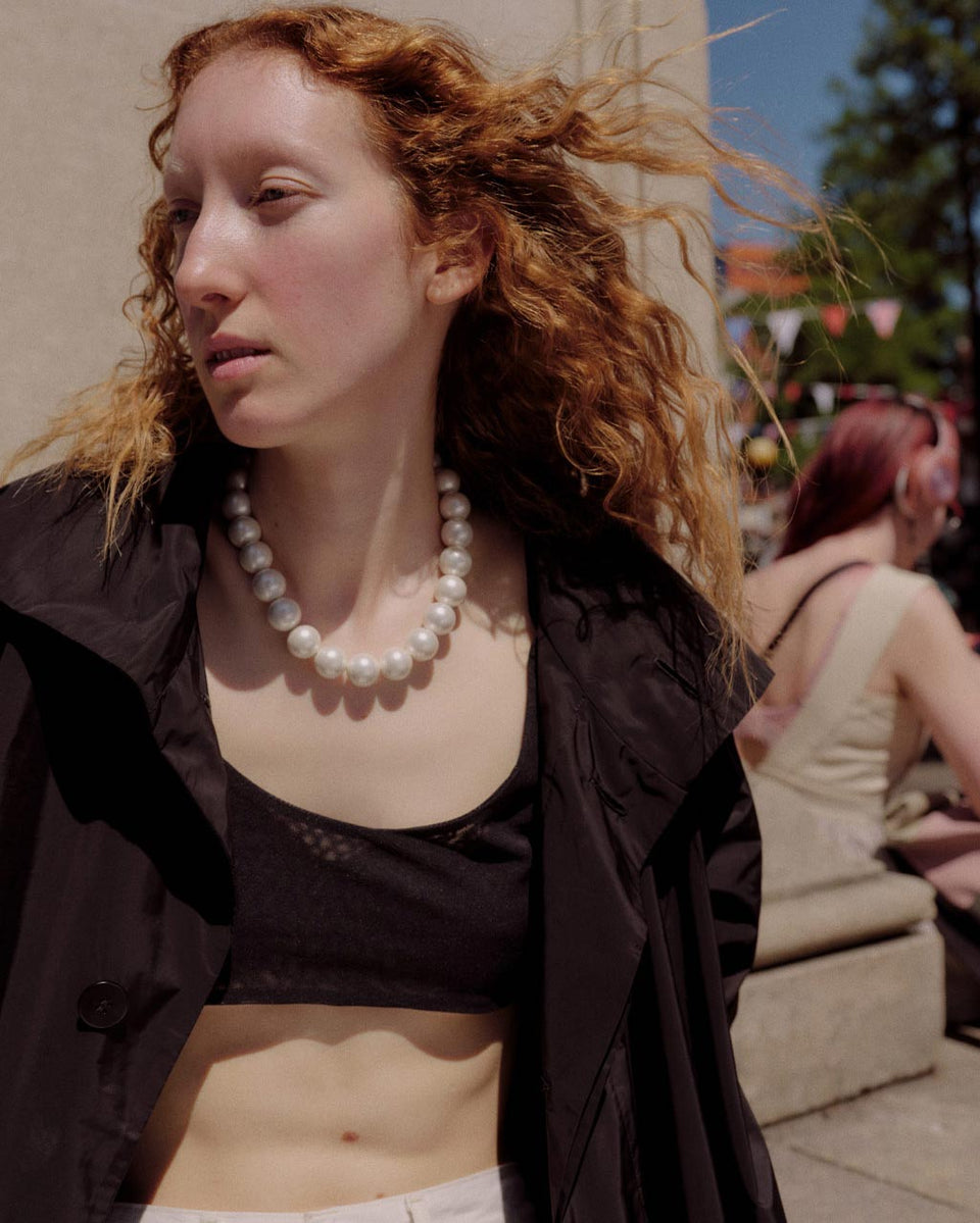 What's the Big Idea? - Pearl and Gold Vermeil Necklace