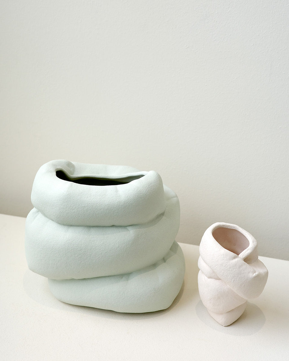 Well Wrapped - Small Vase in Texture Beige