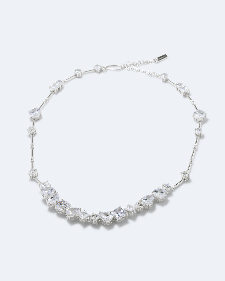 Somebody Left the Group Chat - Zirconia and Recycled Silver Necklace