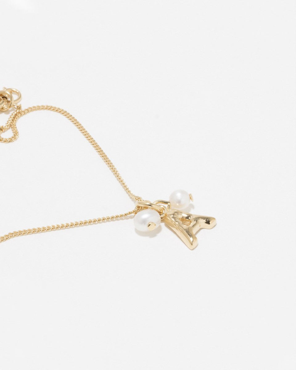 Classicworks™ A - Bracelet en vermeil et perles