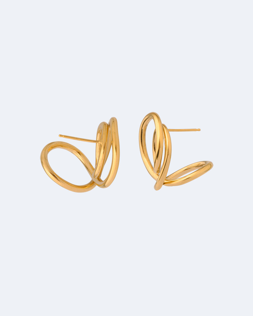Lettre à un archéologue - Boucles d'oreilles en vermeil