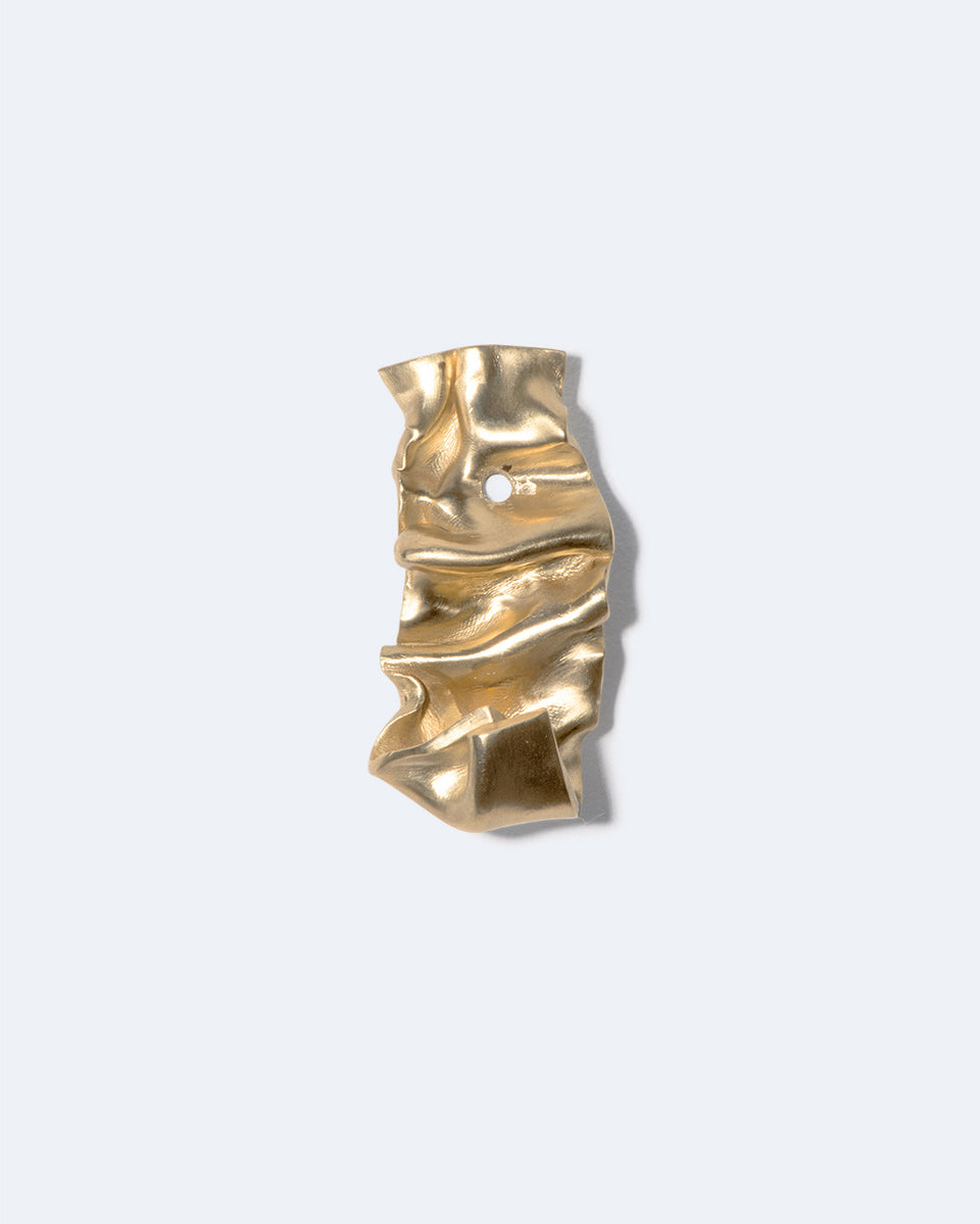 Knotted - Set of 3 Wall Hooks in Brushed Brass