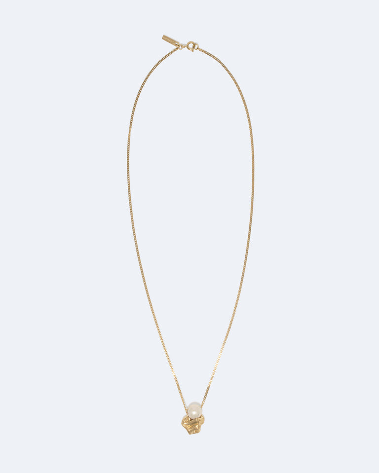 Pendentif "Notsobig" Crumple – Vermeil Perle et Or