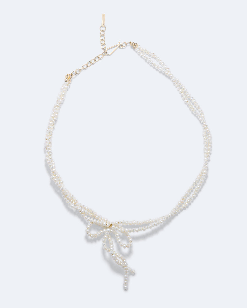 An Inquiry Into Contradictions - Pearl and Recycled Gold Vermeil Necklace