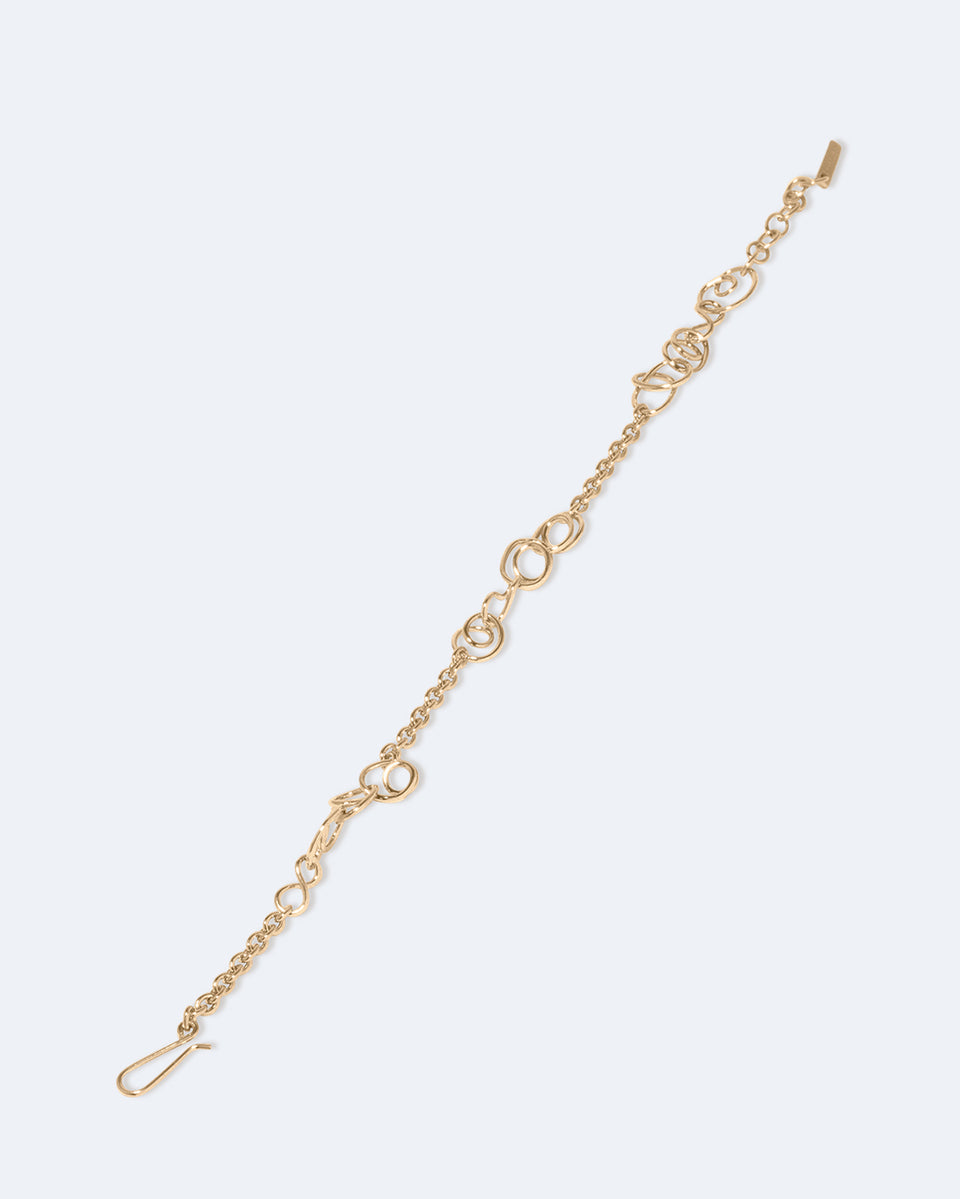 Bracelet en Vermeil Or Nuage d'Orage