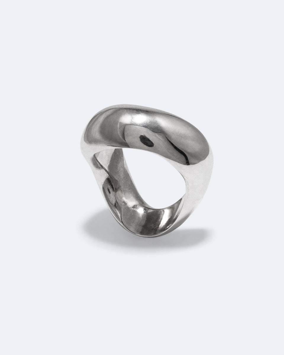 Post‐Capital - Bague Plaqué Platine