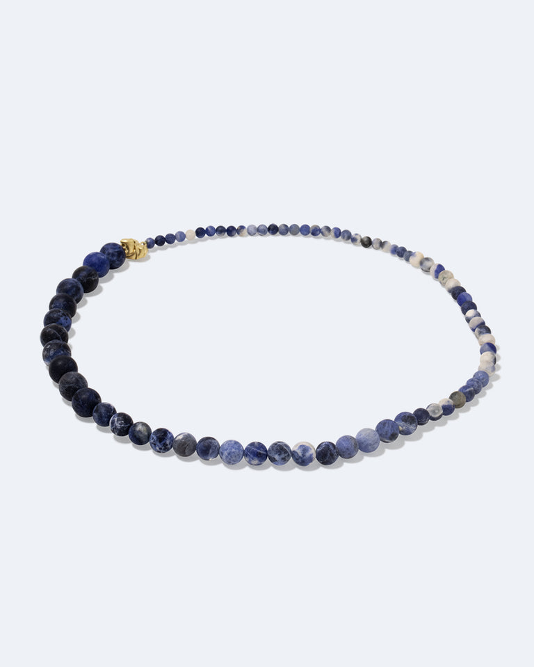 Tidelands I - Sodalite and Recycled Gold Vermeil Necklace