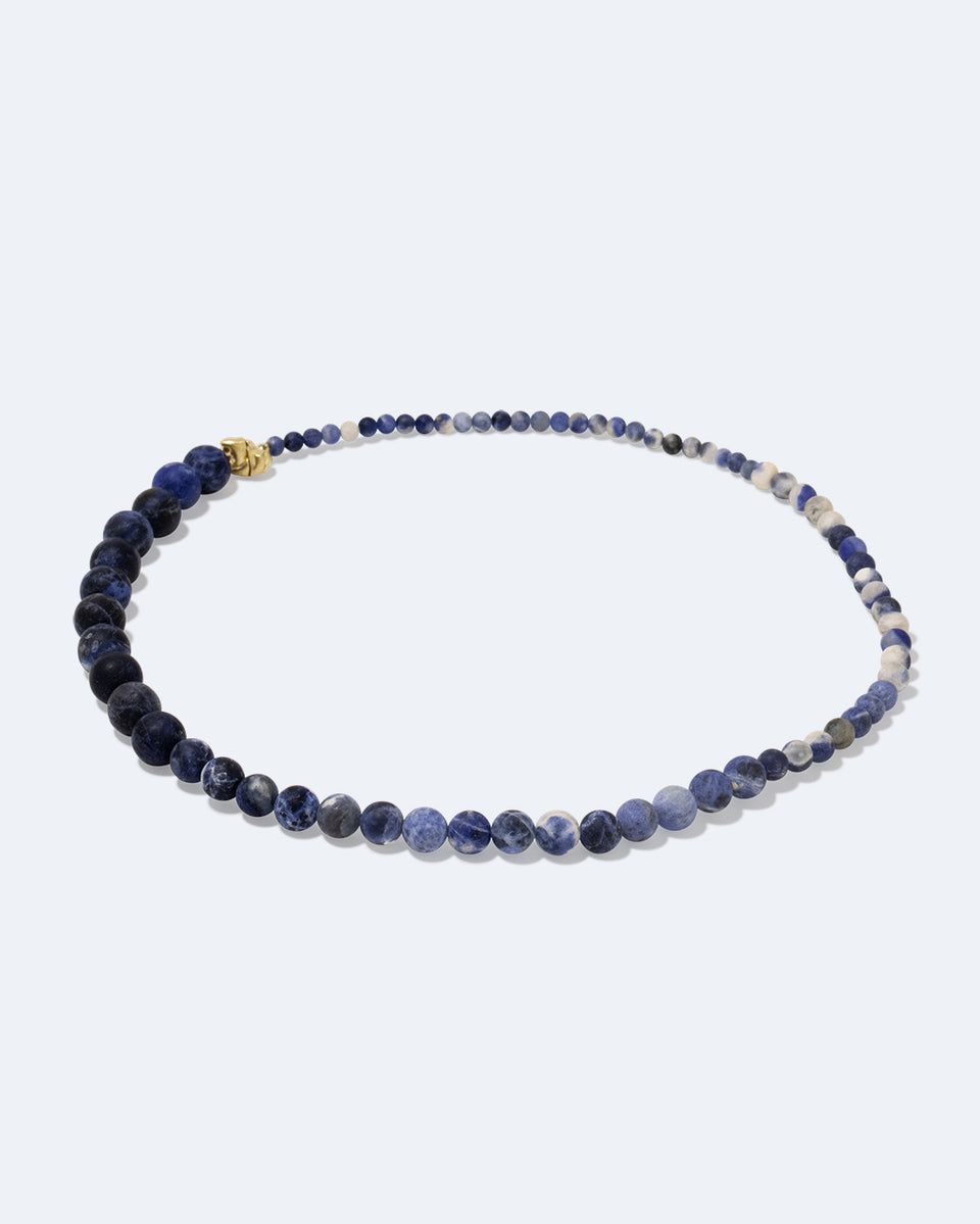 Tidelands I - Sodalite and Recycled Gold Vermeil Necklace