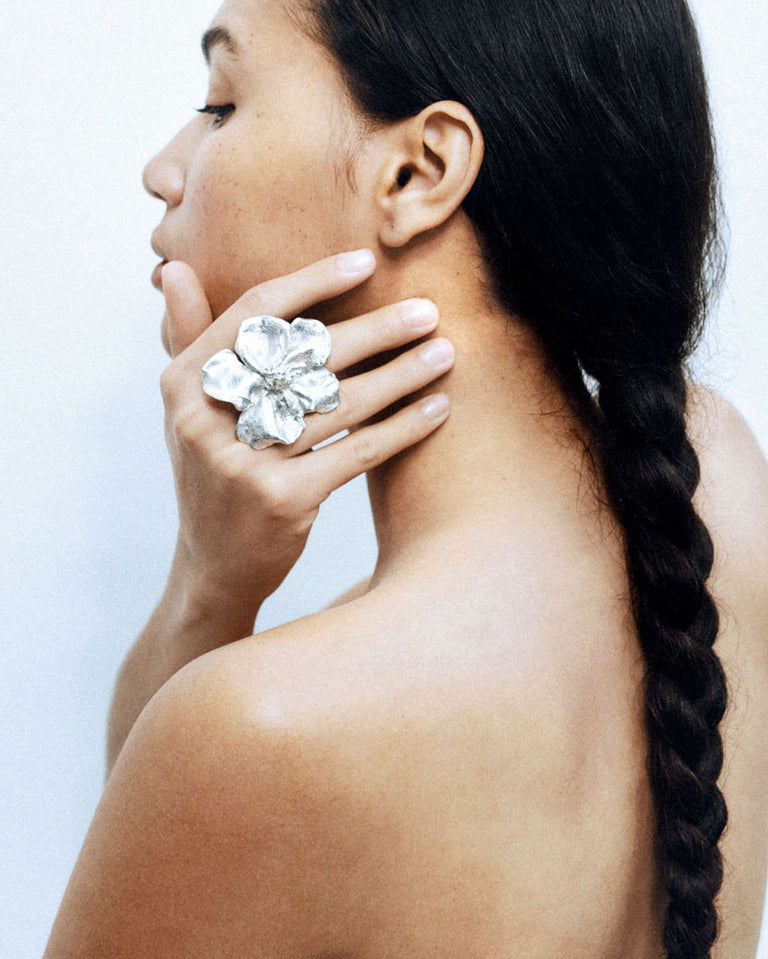 L'amour ne ment pas - Bague en argent recyclé