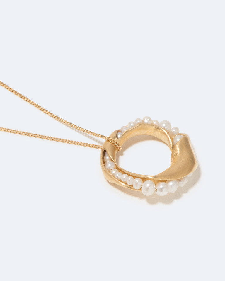 Drippity Drip - Pearl and Gold Plated Pendant