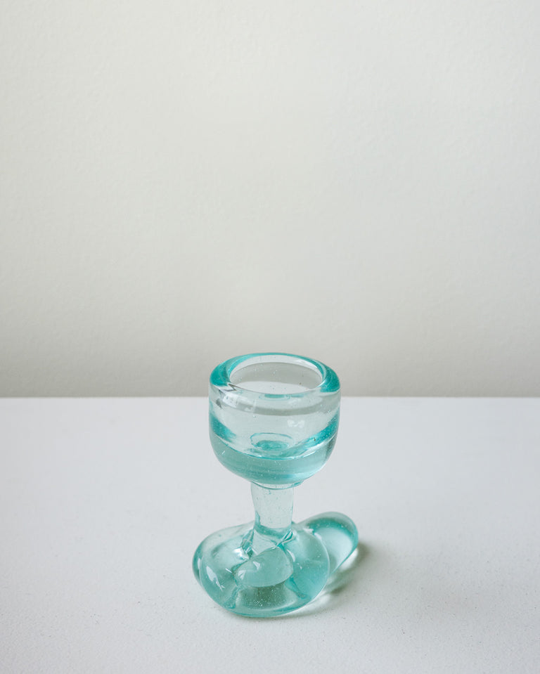 Sunday Morning - Recycled Glass Egg Cup in Clear