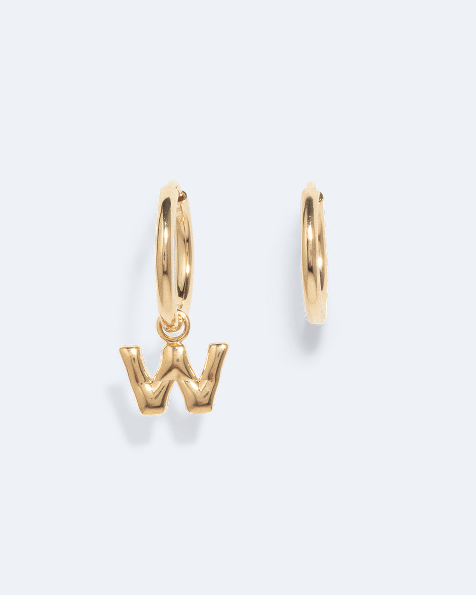 Boucles d'oreilles Classicworks™ W - Vermeil en or recyclé
