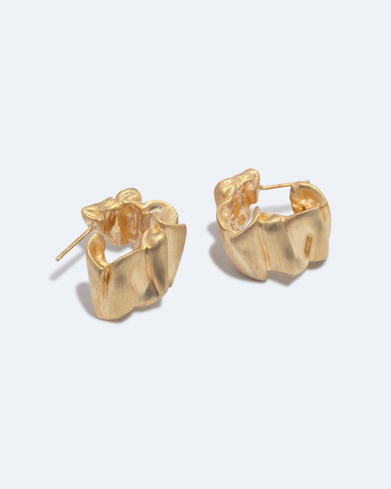 R2255- Boucles d'oreilles plaquées or