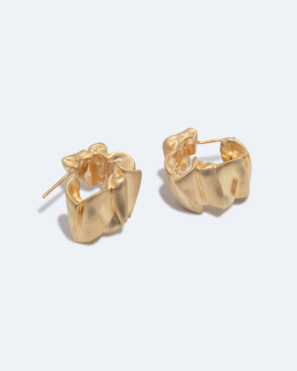 R2255- Boucles d'oreilles plaquées or
