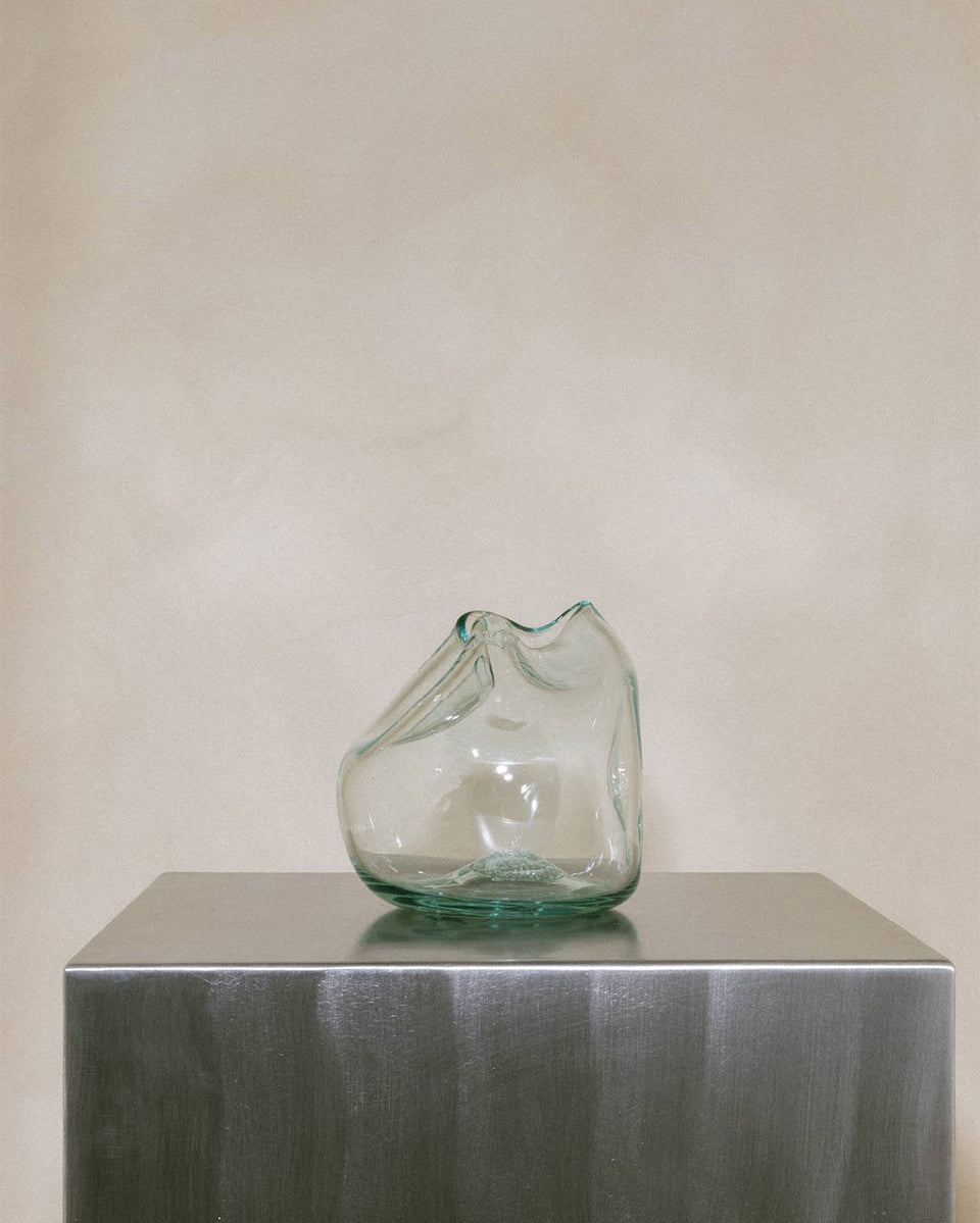 The Bubble to End all Bubbles - Recycled Glass Vase in Clear