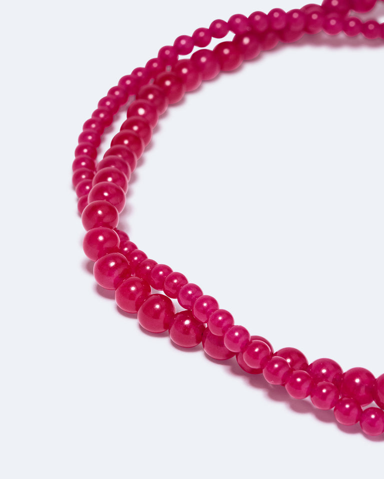 Sequence - Chalcedony Bead and Recycled Silver Necklace